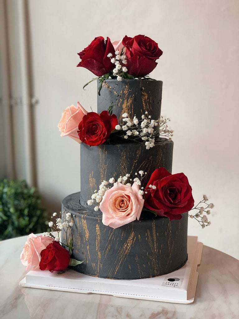 Brittany Dark Rose Cake