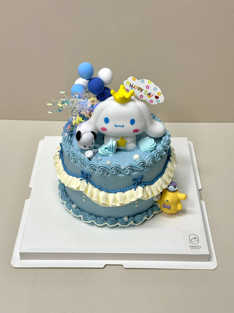 Cinnamoroll Dusty Blue Cake