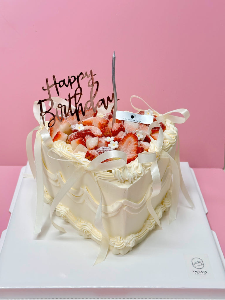 Strawberries Ribbon Cake