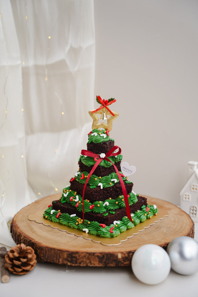 Festive Tree Chocolate Cake