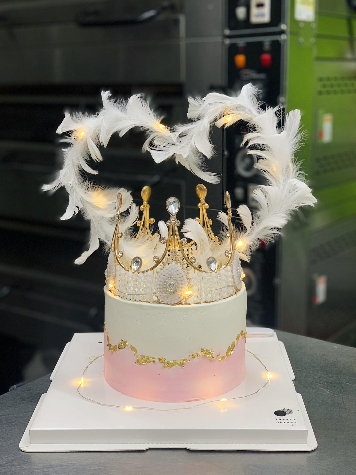 Princess crown and ballet design Cake, Food & Drinks, Chilled & Frozen Food  on Carousell