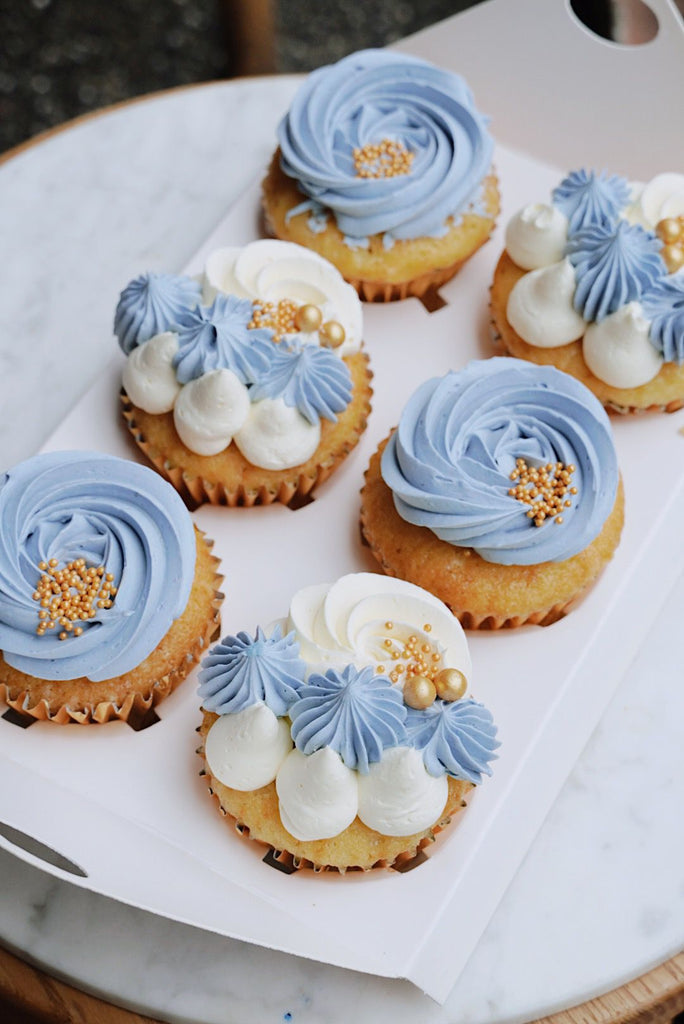 Lavender Blue Cupcake