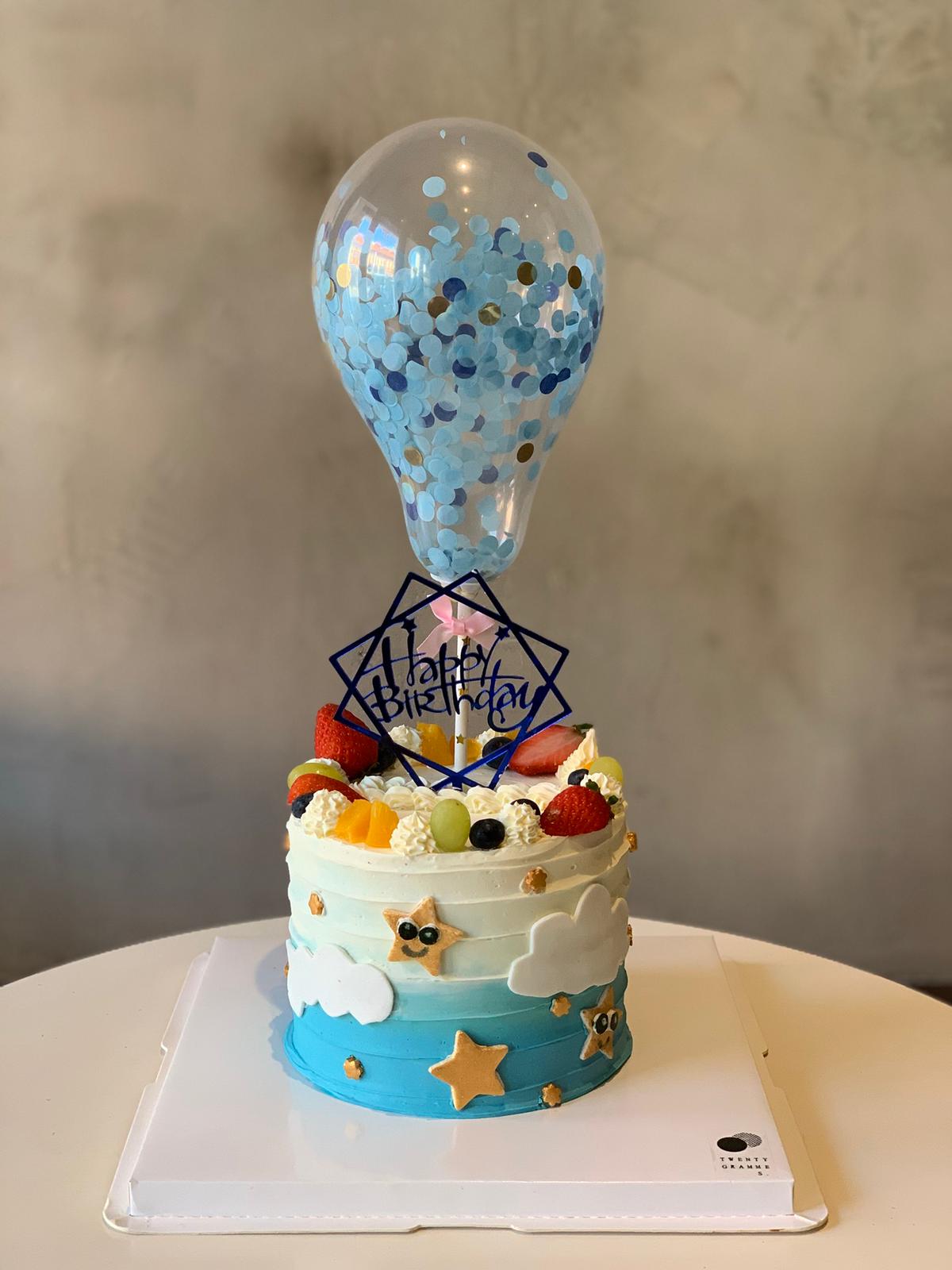 7pcs Rainbow White Cloud Crown Fairy Tale Theme Boy Birthday Cake Insert  Blue | Shop On Temu And start Saving | Temu