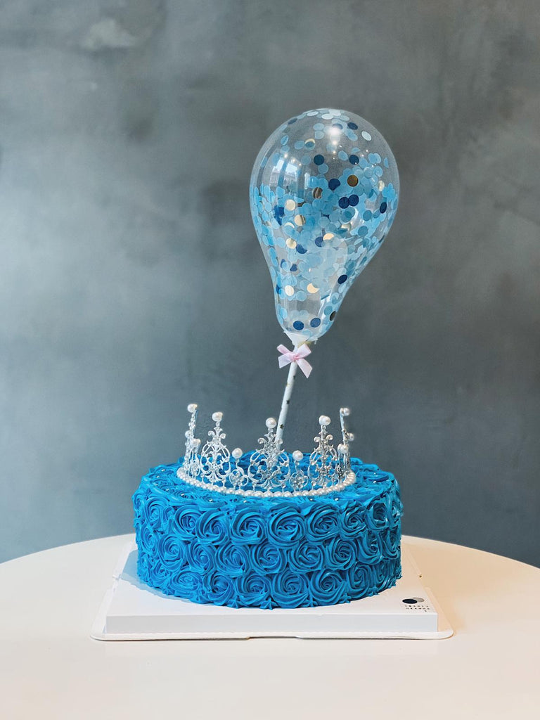 Blue Princess Tiara Cake
