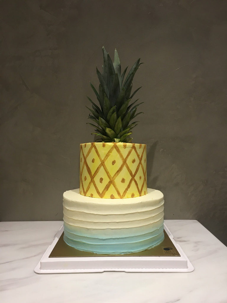 Double Tier Pineapple Cake